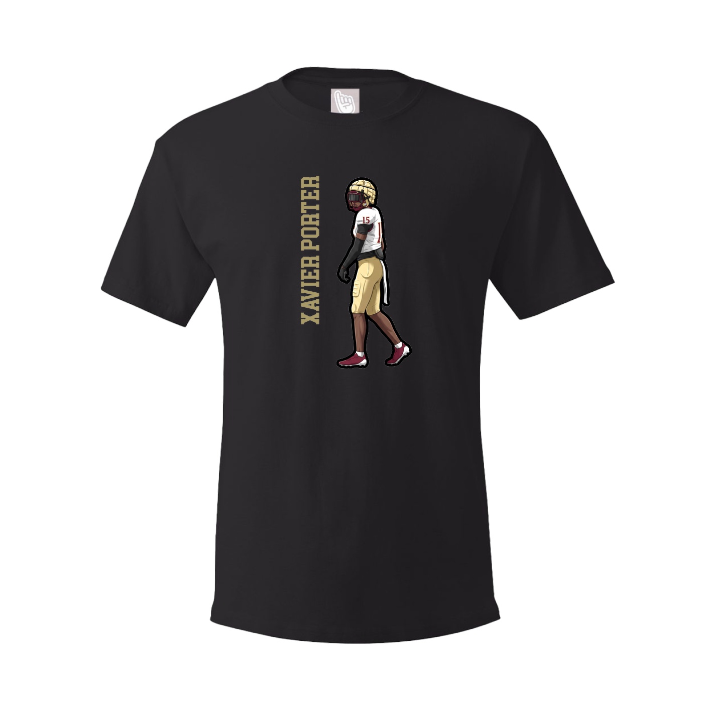 Tee — Name Vertical in Black