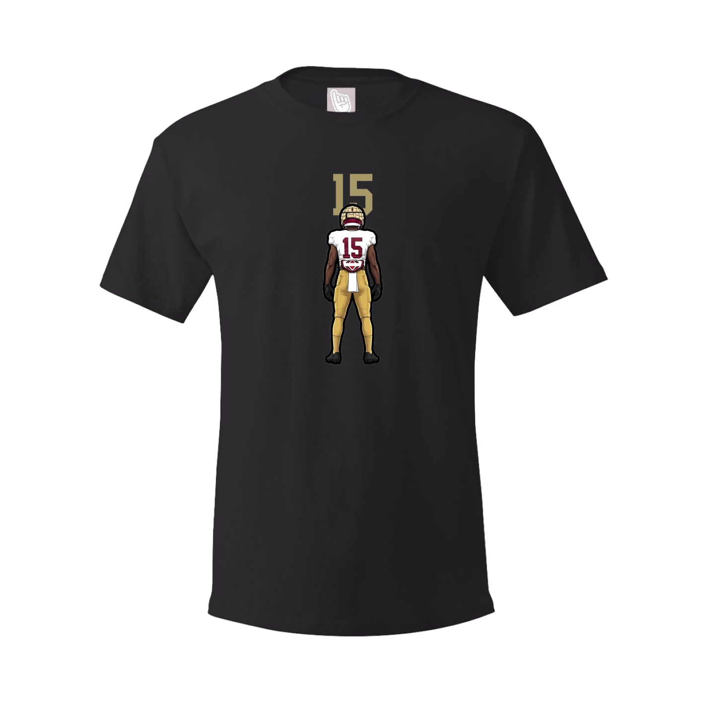 Youth Tee — Number Top in Black