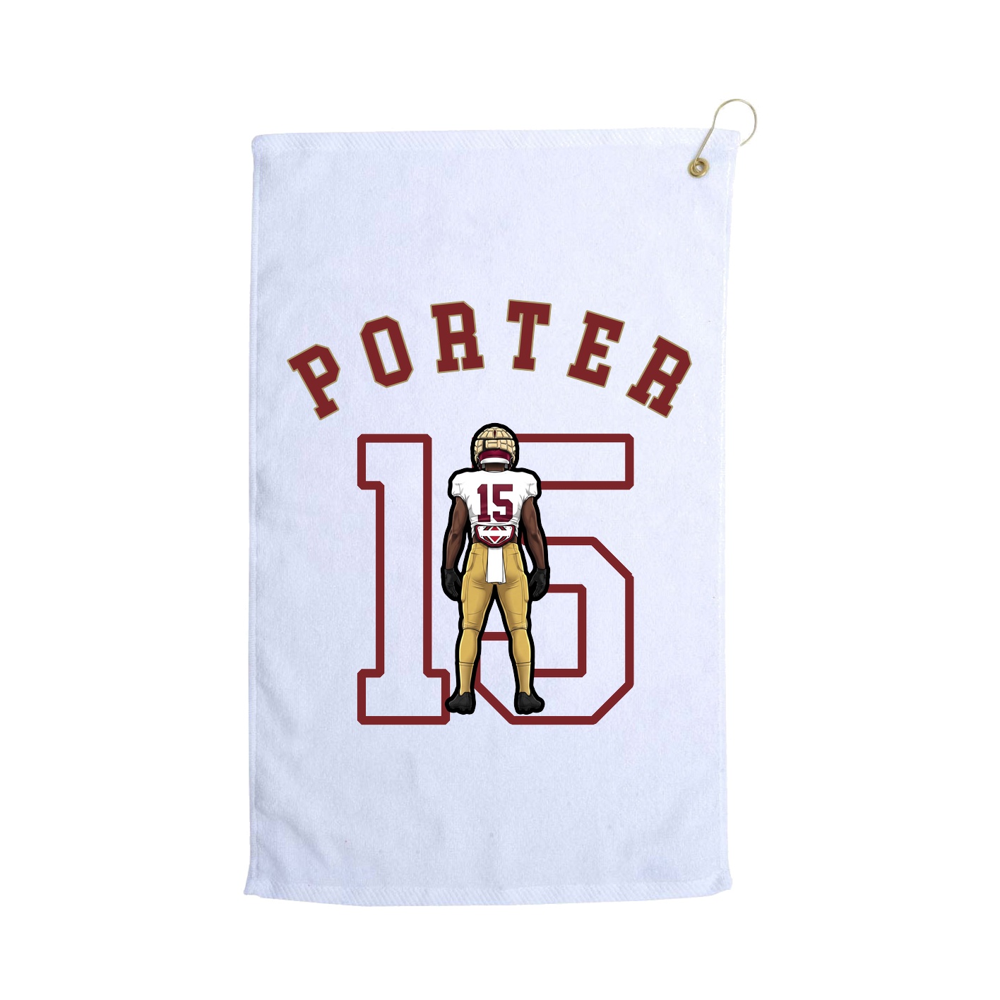 Golf Towel — Shirsey Arch in White