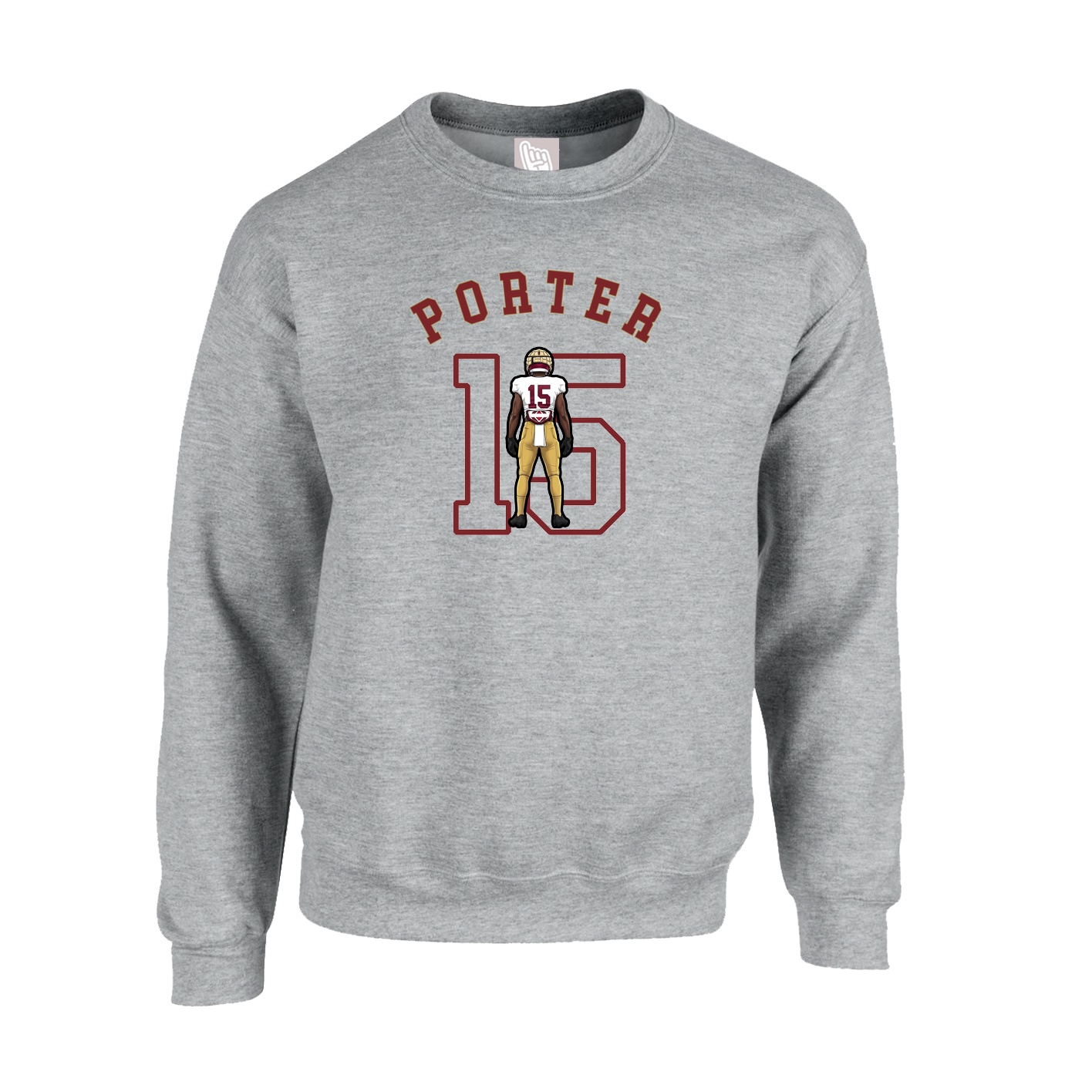 Fleece Crew — Shirsey Arch in Grey