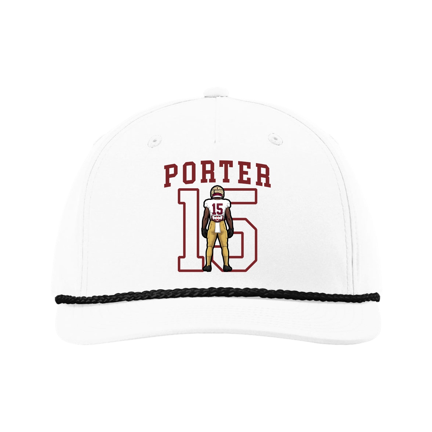 Five-Panel Classic Rope Cap — Shirsey in White