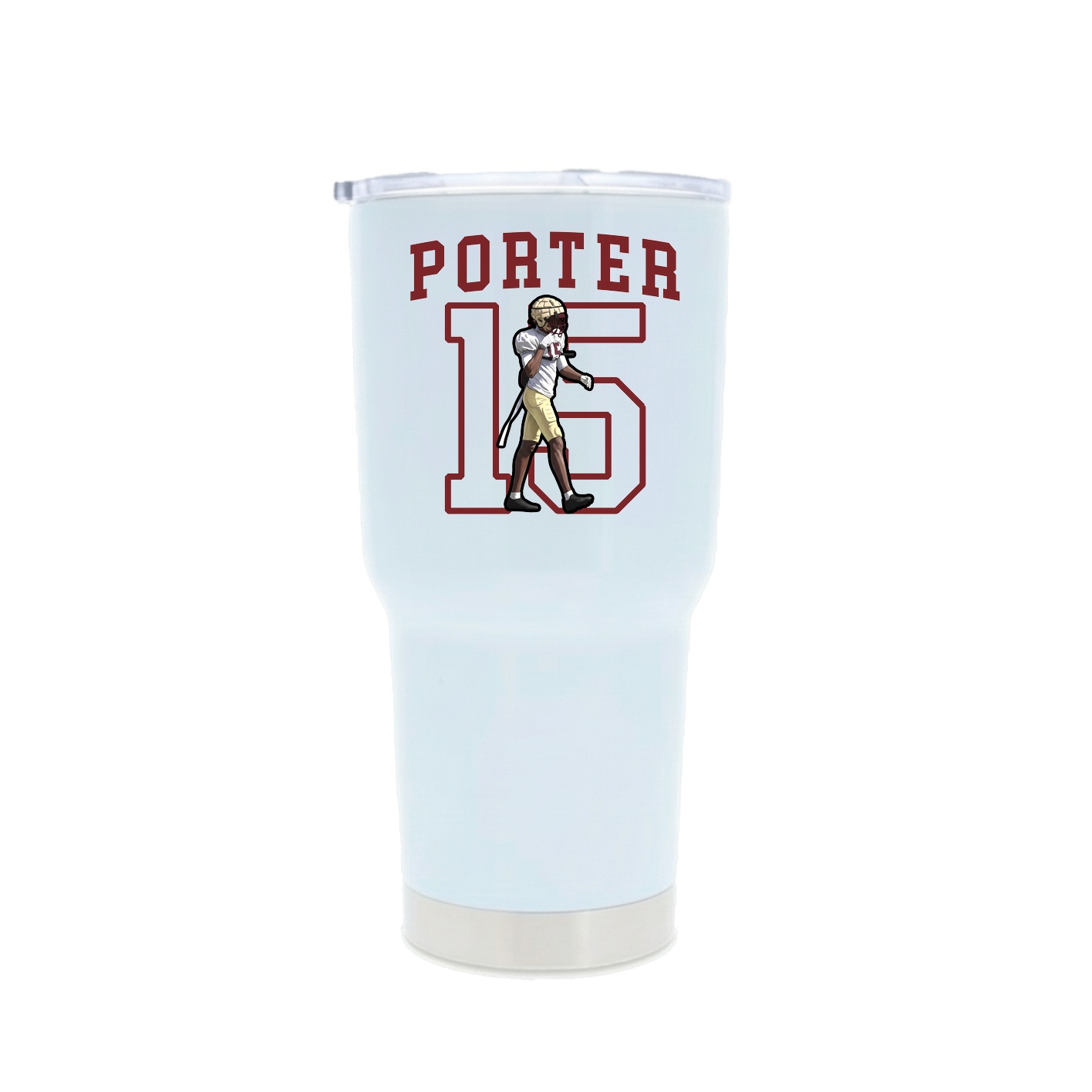 30oz Stainless Steel Tumbler — Shirsey in White