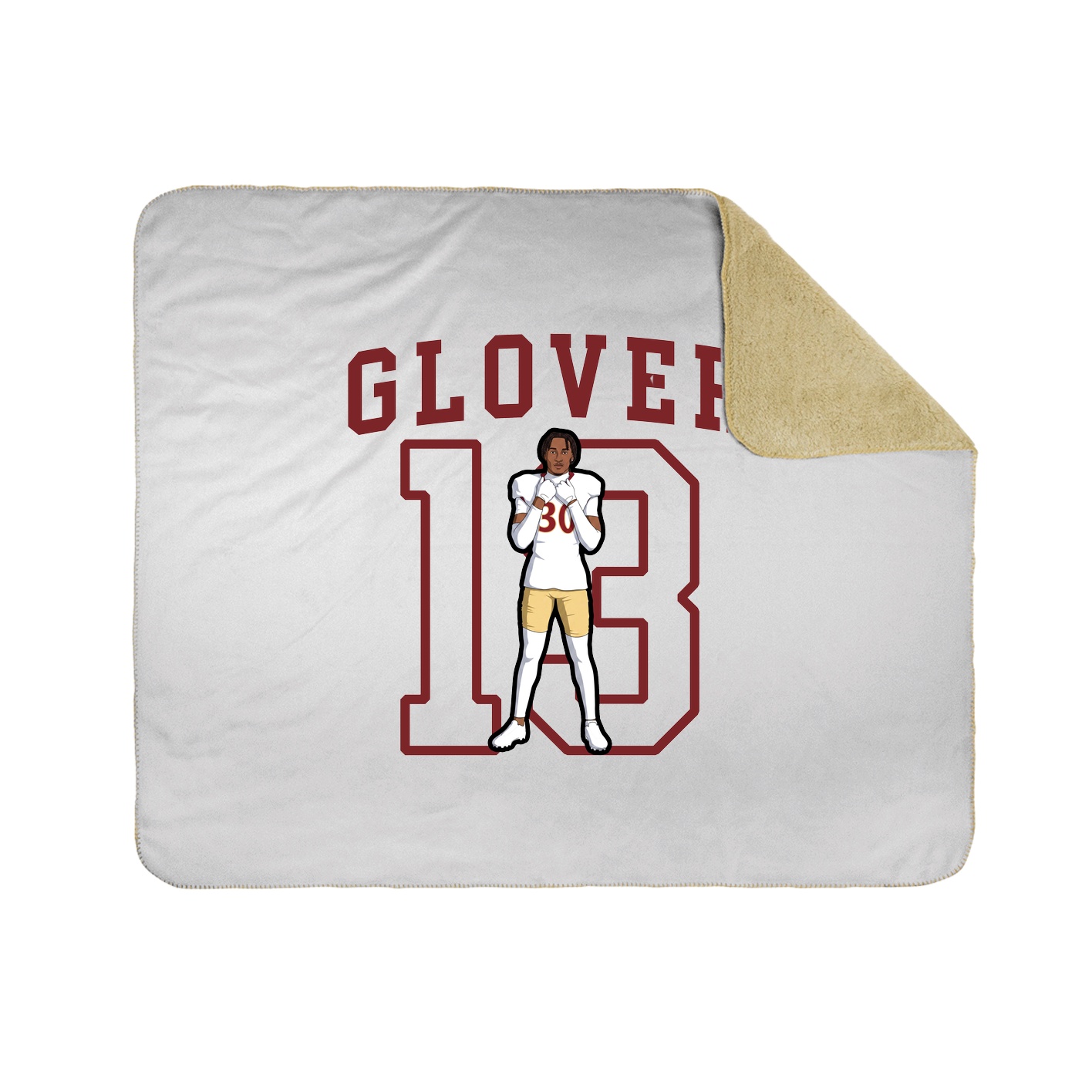 Throw Blanket — Shirsey in White