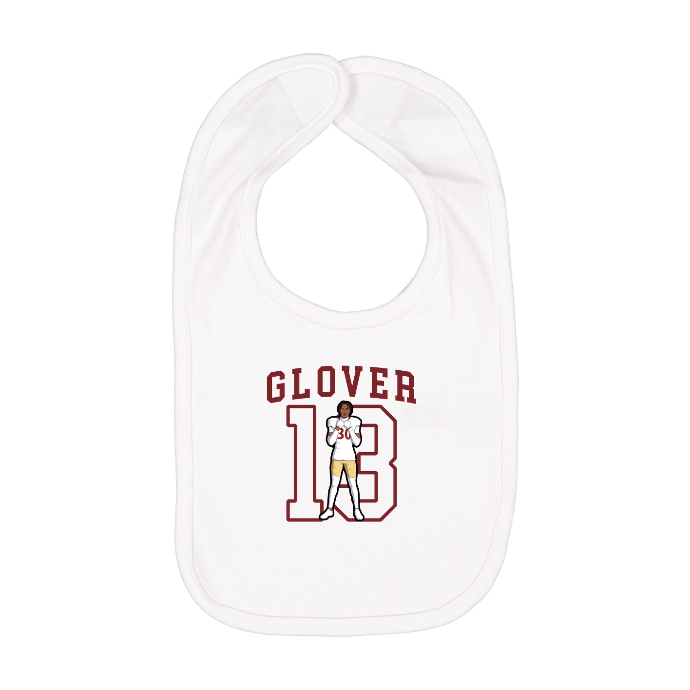 Infant Bib — Shirsey in White