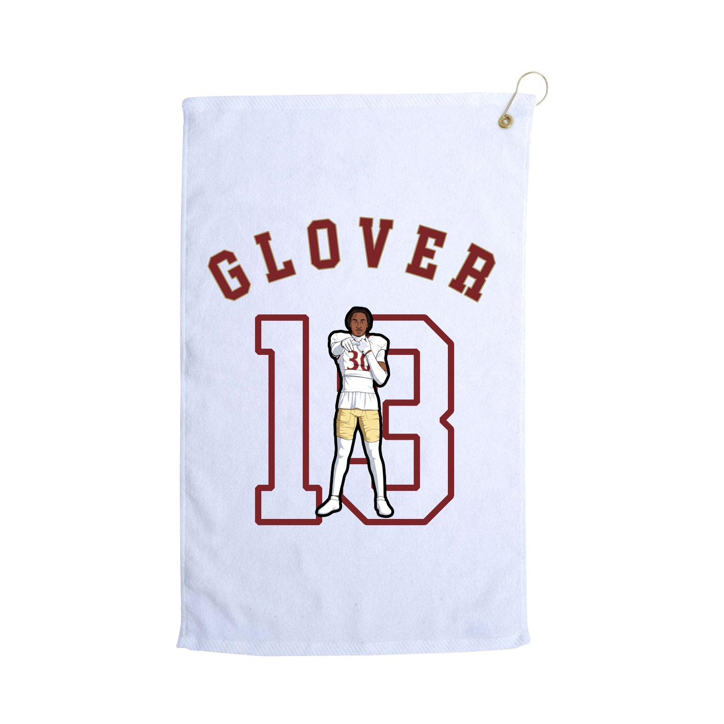 Golf Towel — Shirsey Arch in White