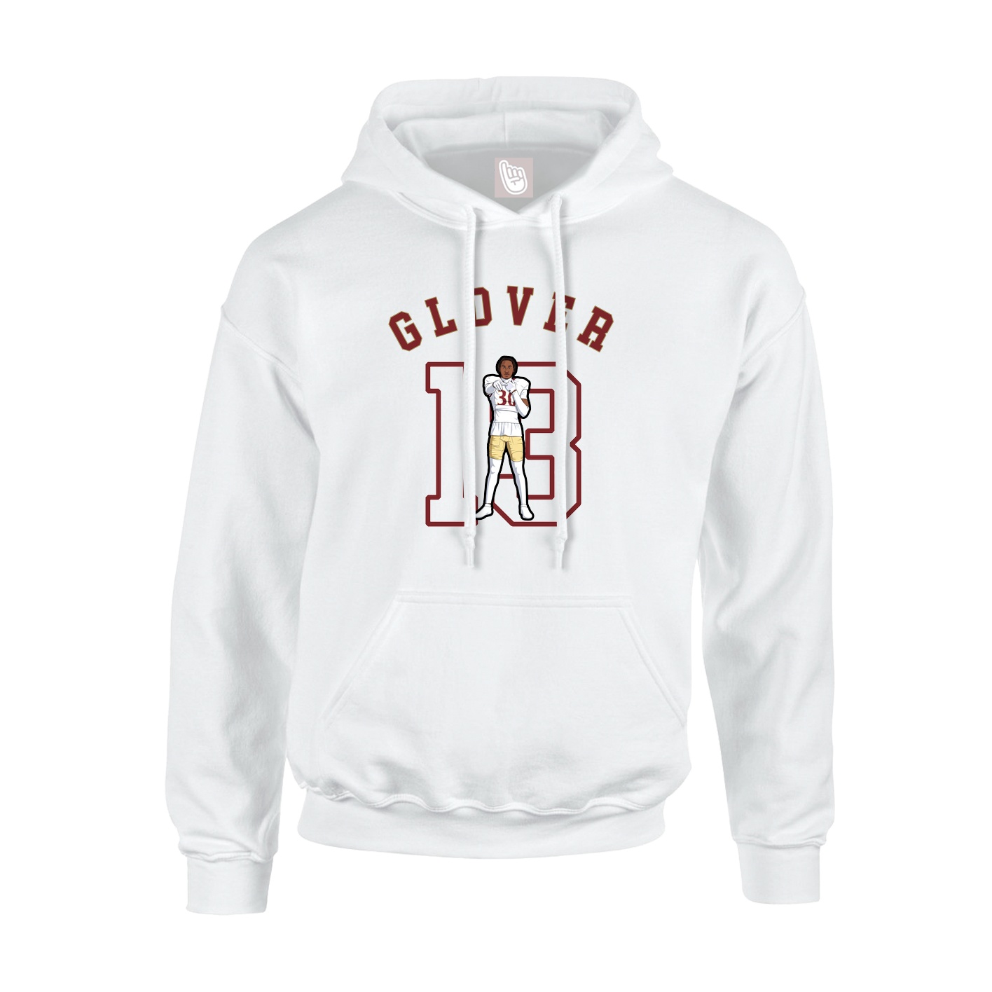 Youth Hoodie — Shirsey Arch in White