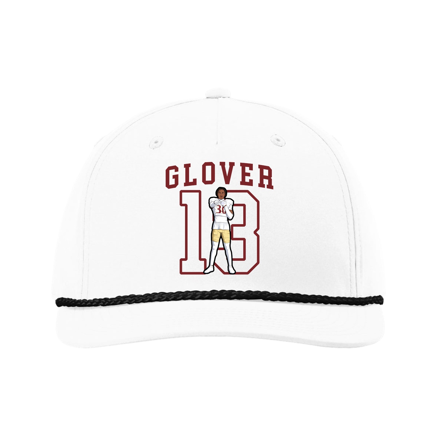 Five-Panel Classic Rope Cap — Shirsey in White