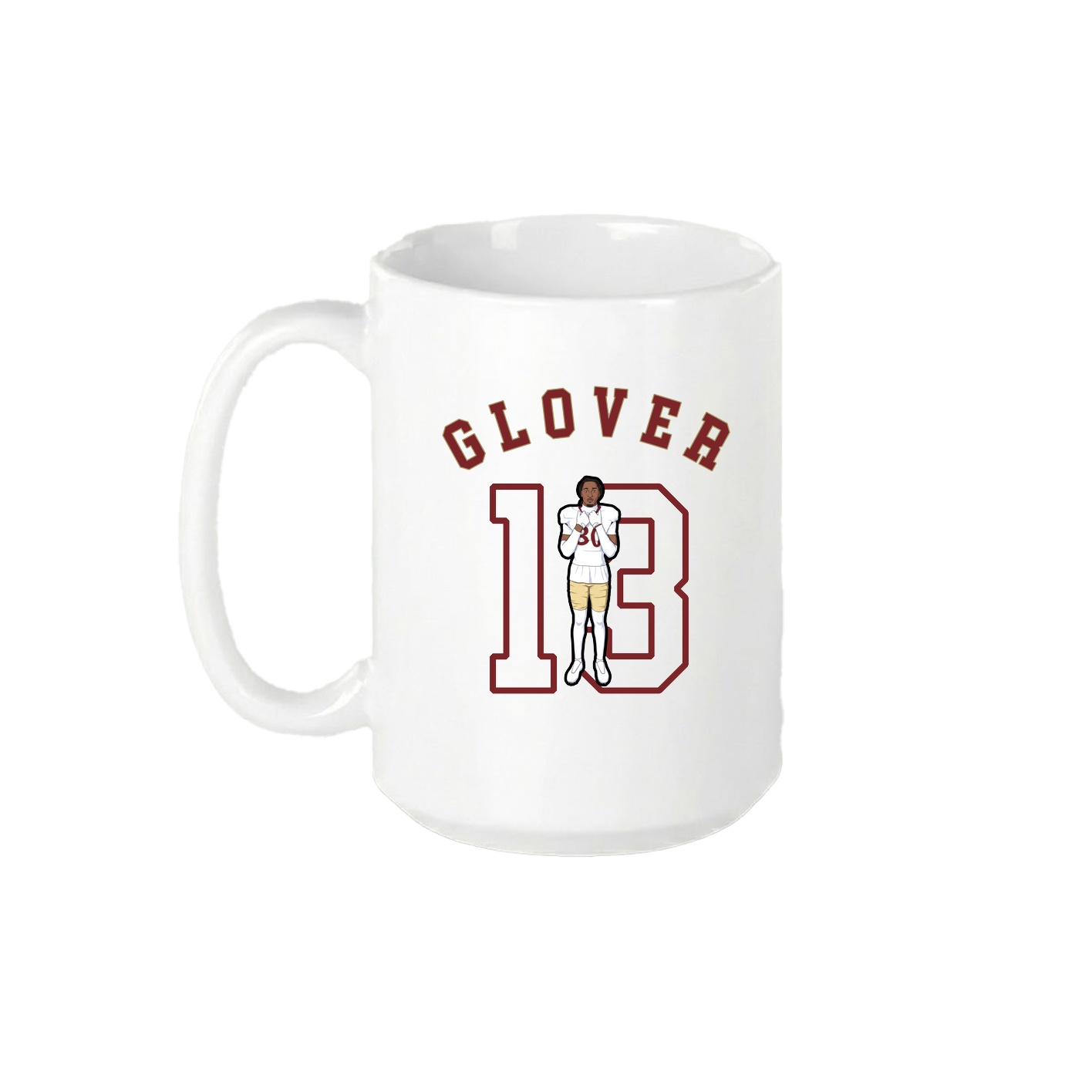 15oz Coffee Mug — Shirsey Arch in White