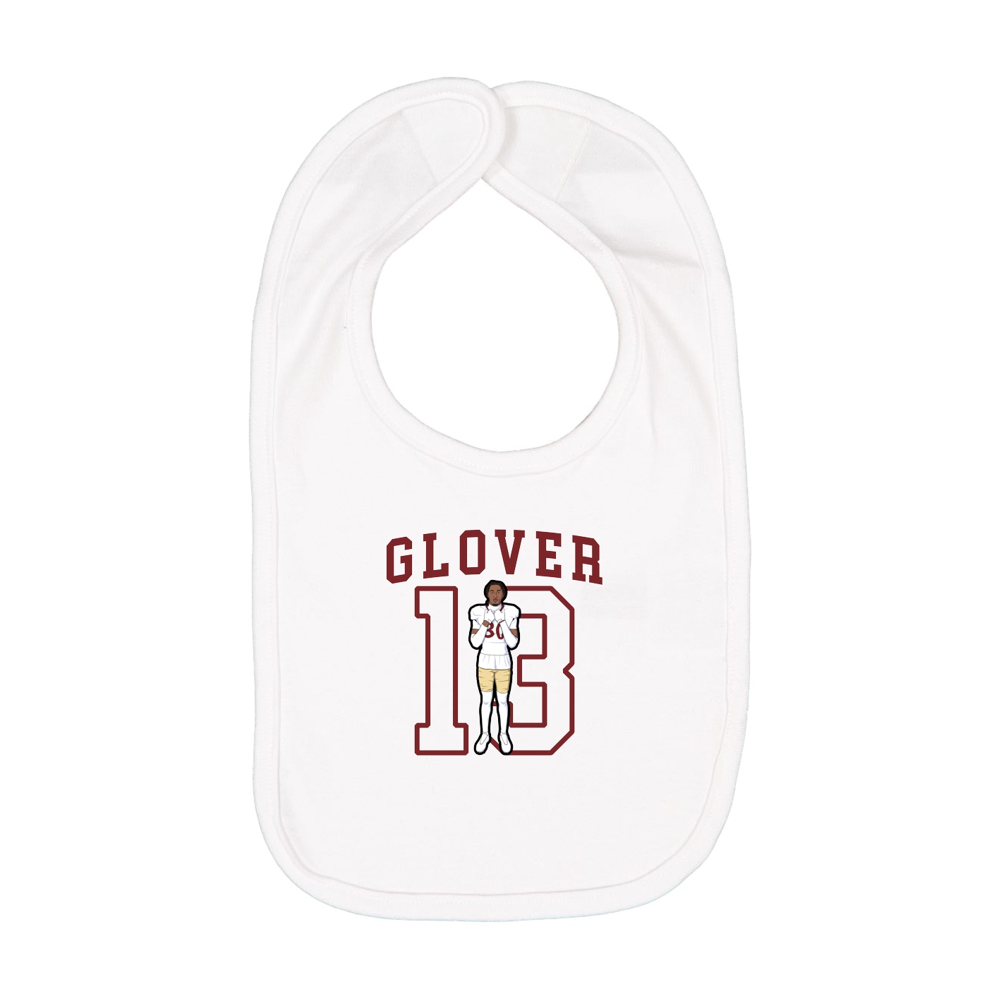 Infant Bib — Shirsey in White