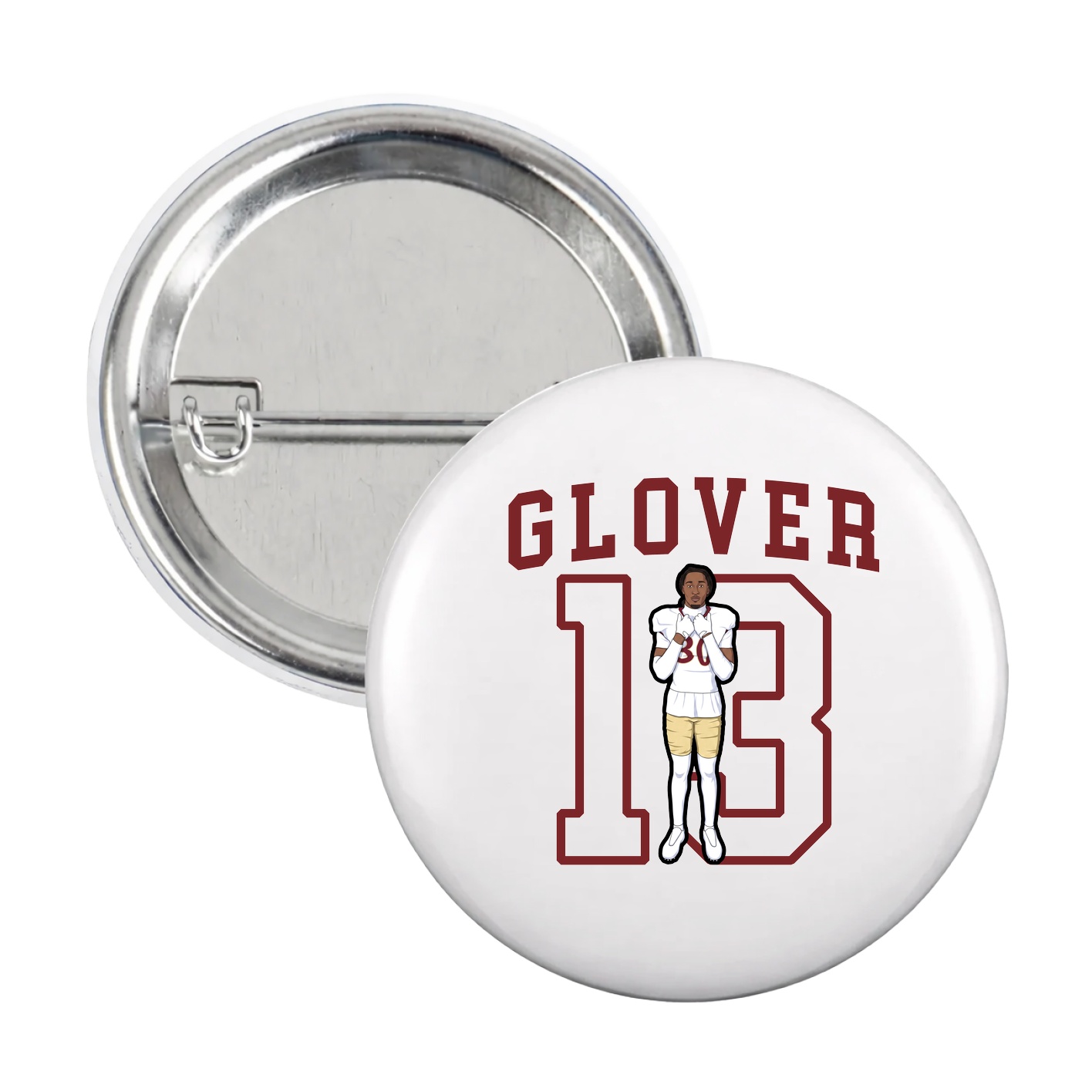 Game Day Button — Shirsey in White