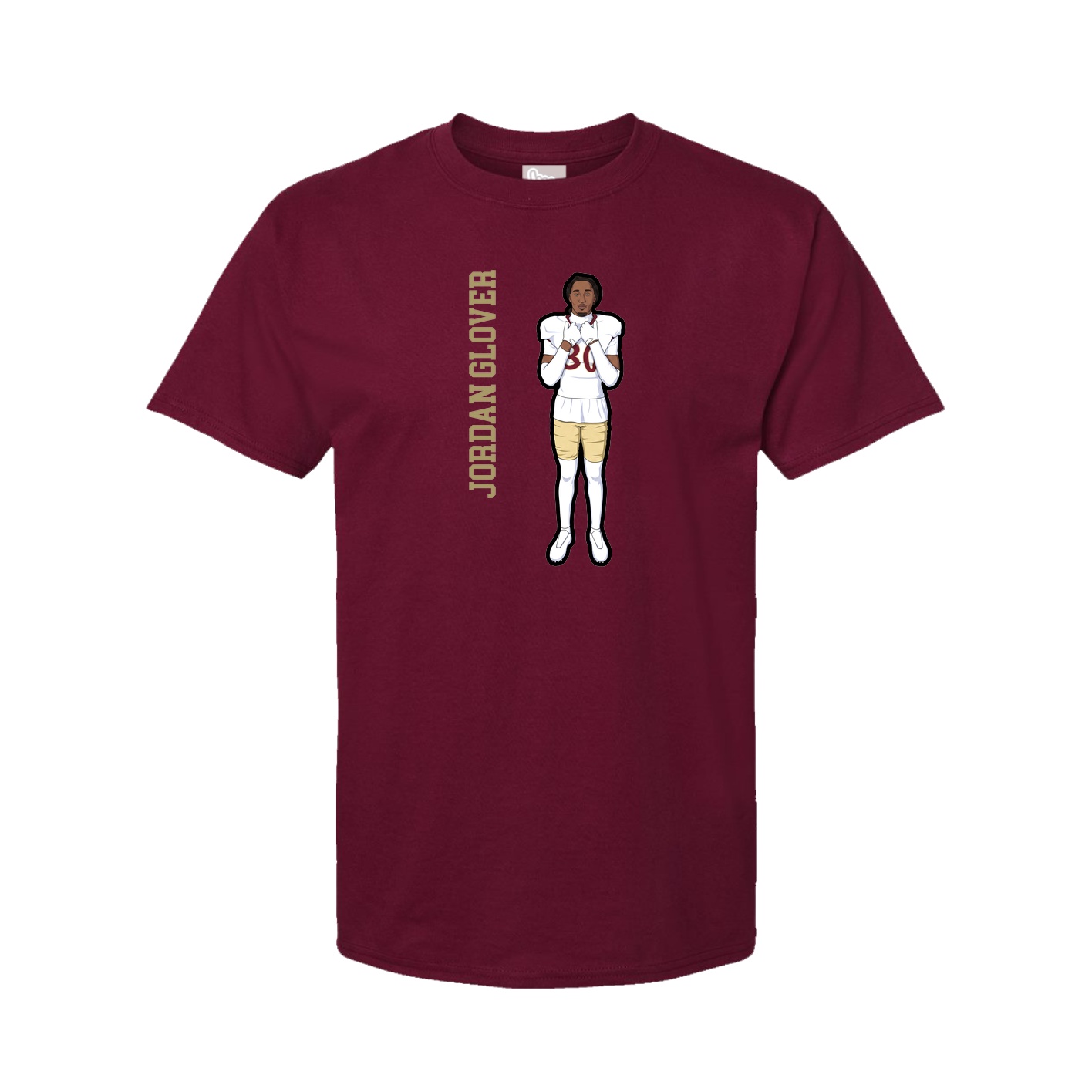 Tee — Name Vertical in Cardinal