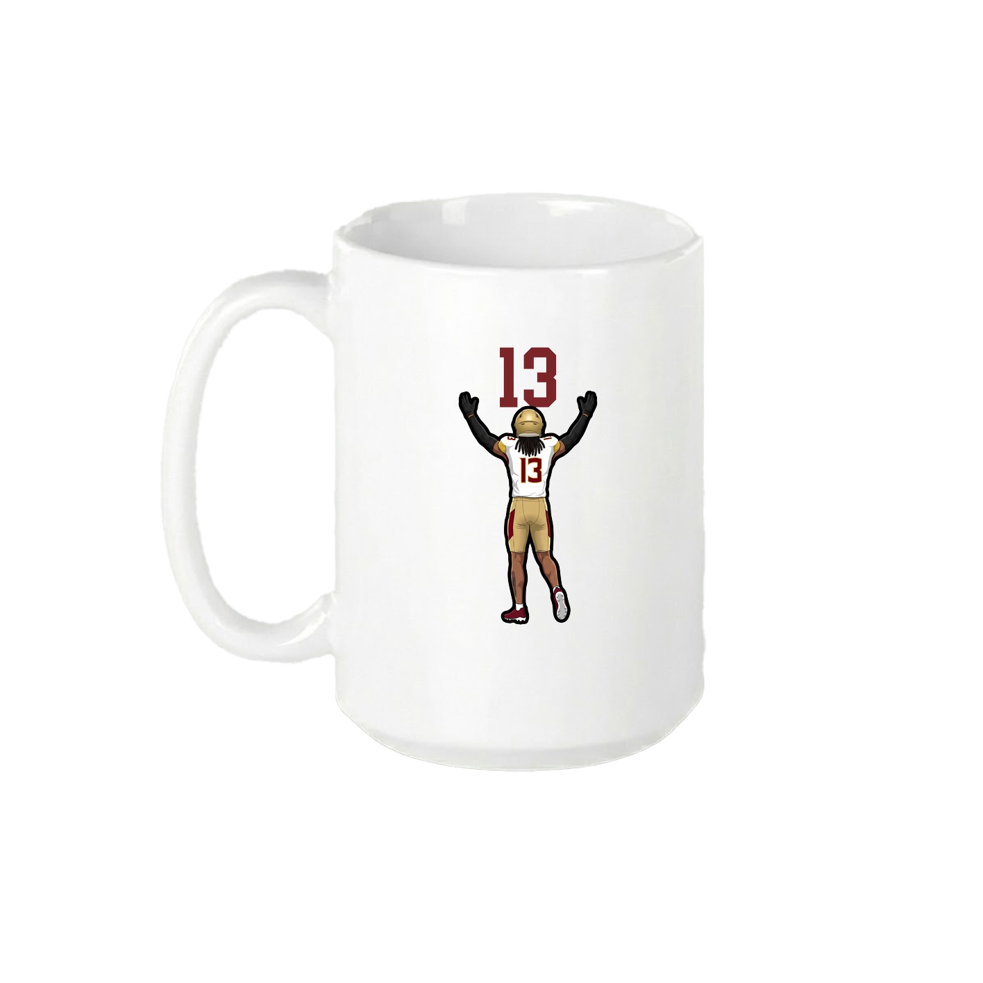 15oz Coffee Mug — Number Top in White