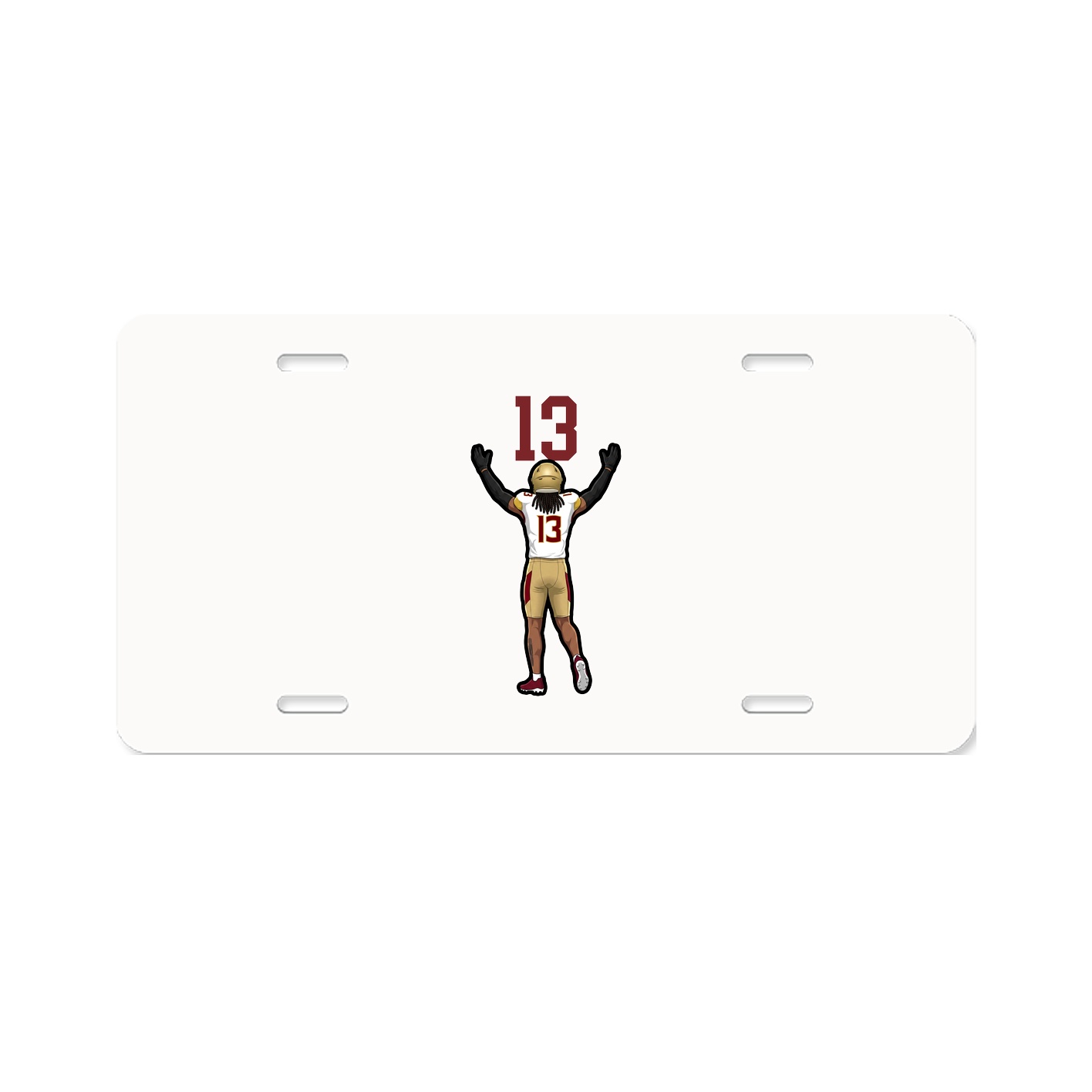 License Plate — Number Top in Classic