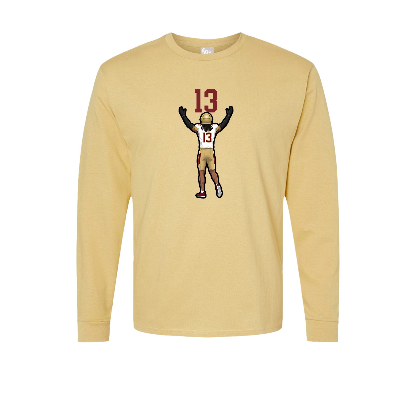 Long Sleeve Tee — Number Top in Vegas Gold