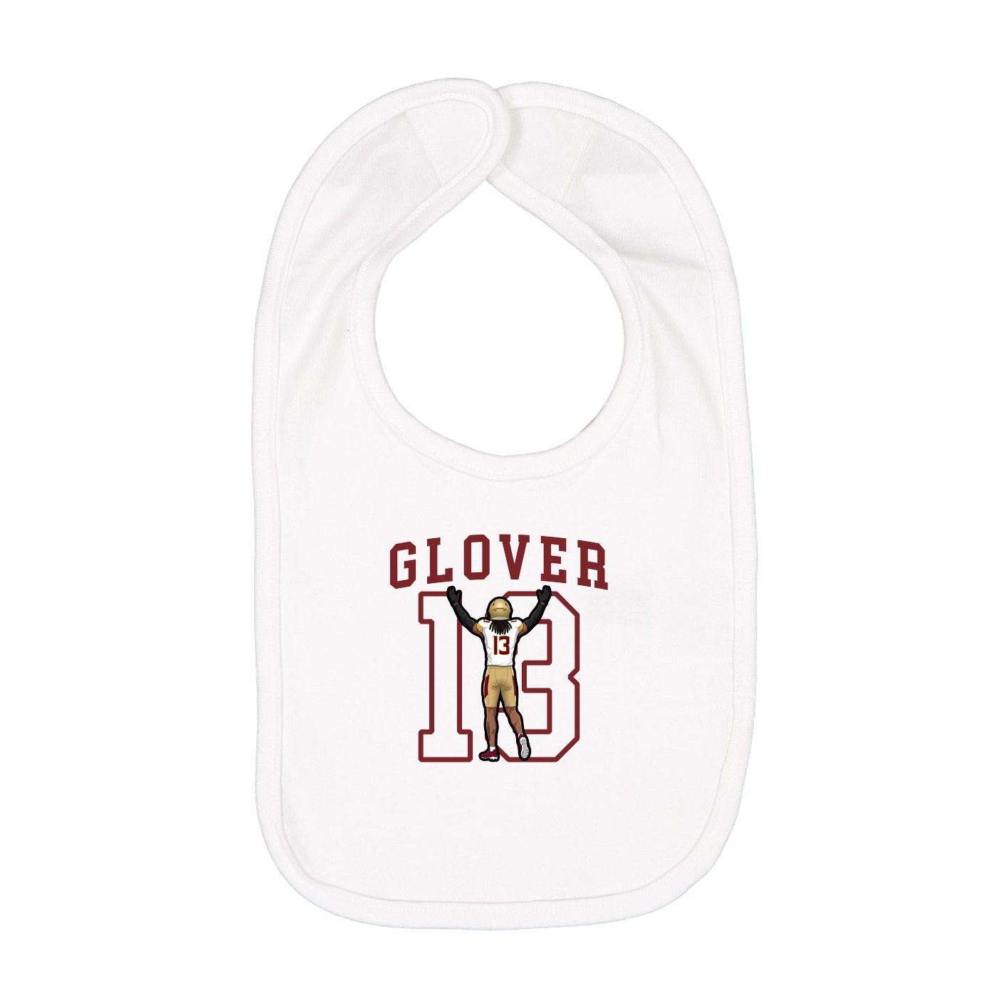 Infant Bib — Shirsey in White