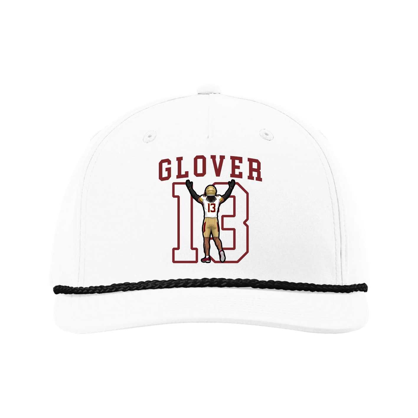 Five-Panel Classic Rope Cap — Shirsey in White