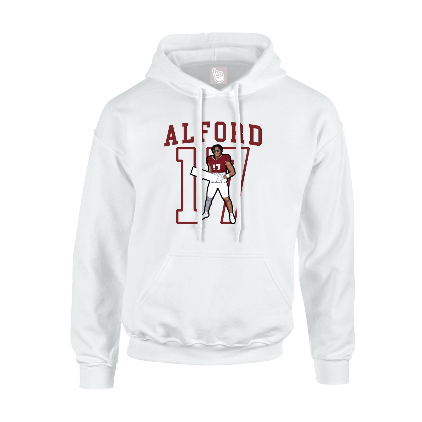 Hoodie — Shirsey in White