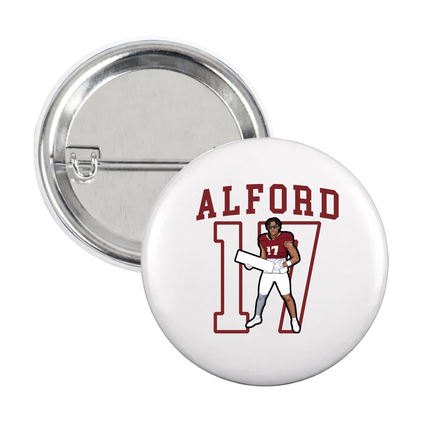 Game Day Button — Shirsey in White