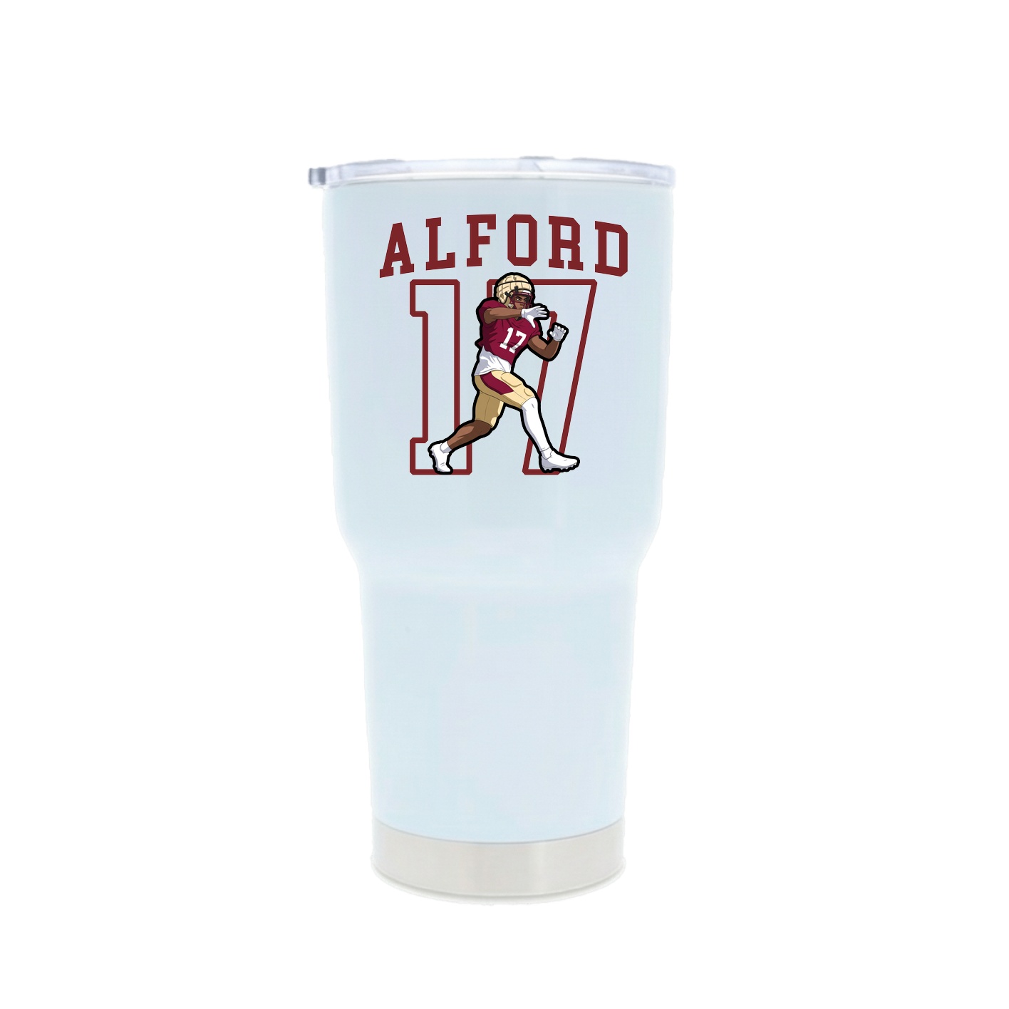 30oz Stainless Steel Tumbler — Shirsey in White