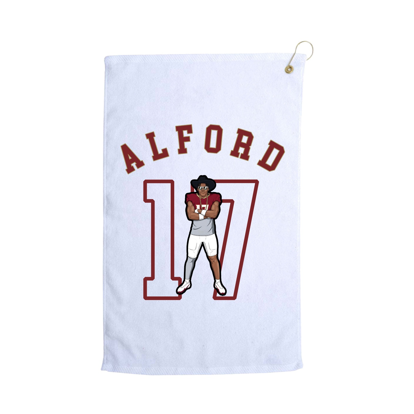 Golf Towel — Shirsey Arch in White