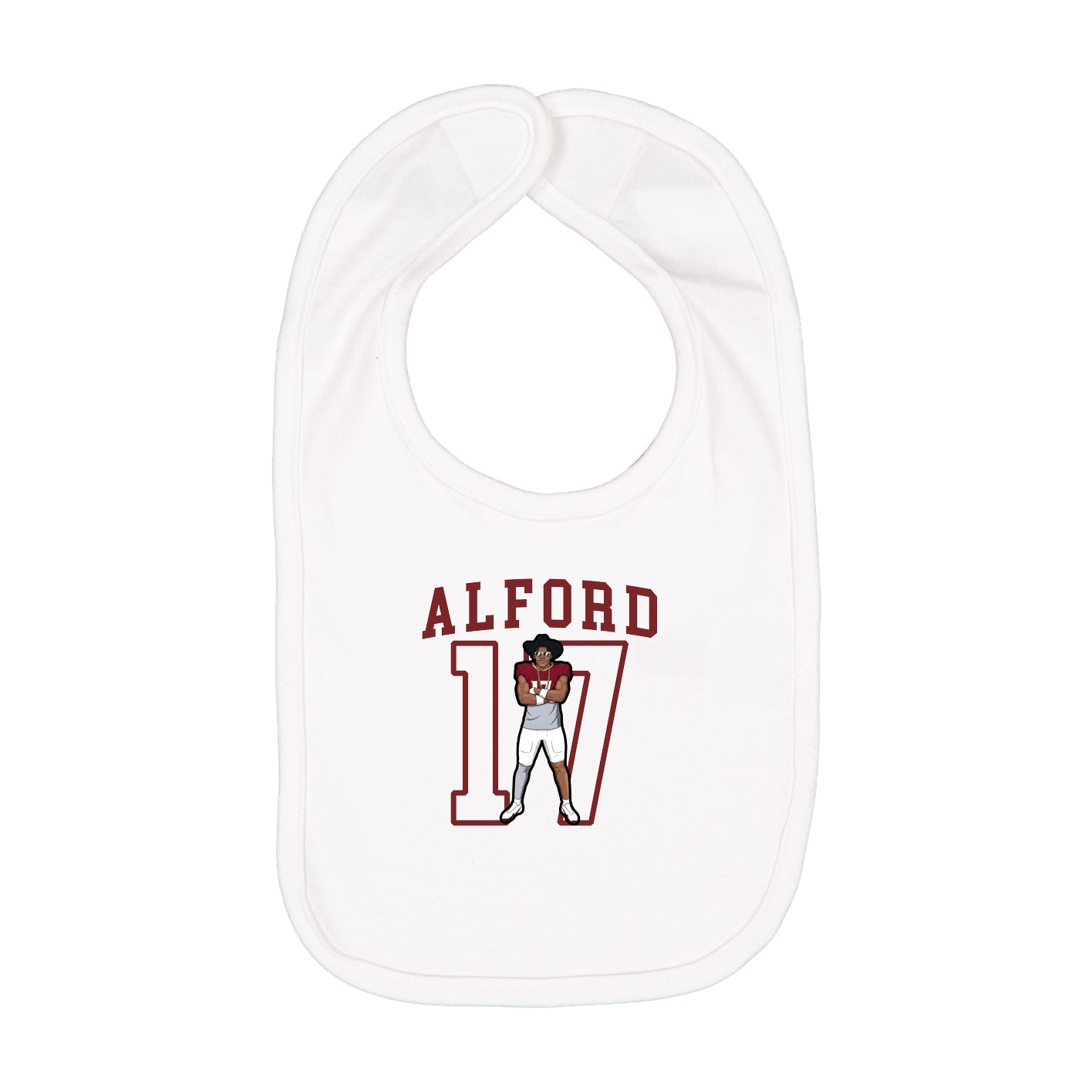 Infant Bib — Shirsey in White