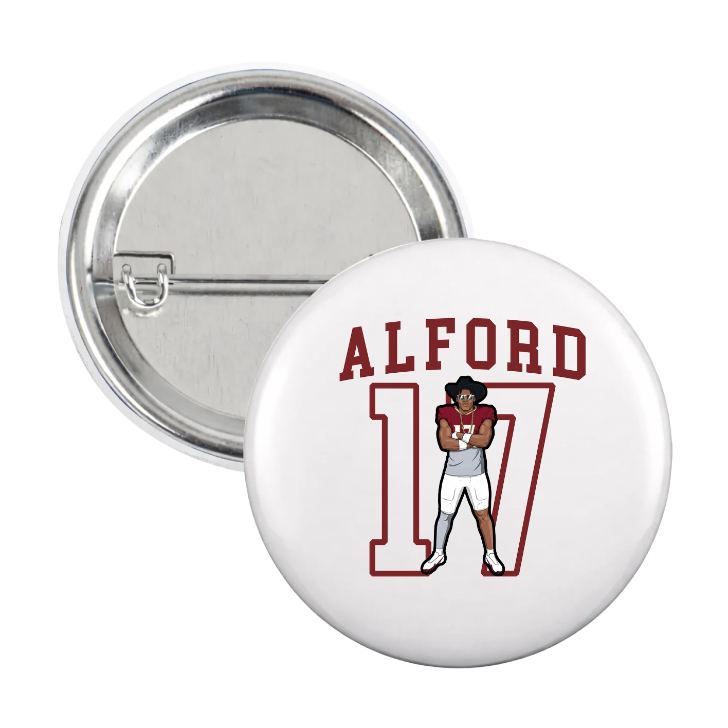 Game Day Button — Shirsey in White
