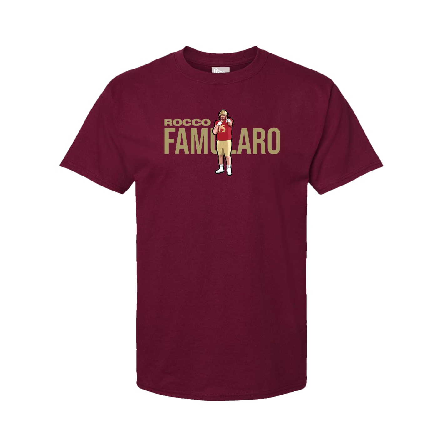 Youth Tee — Player Name in Cardinal