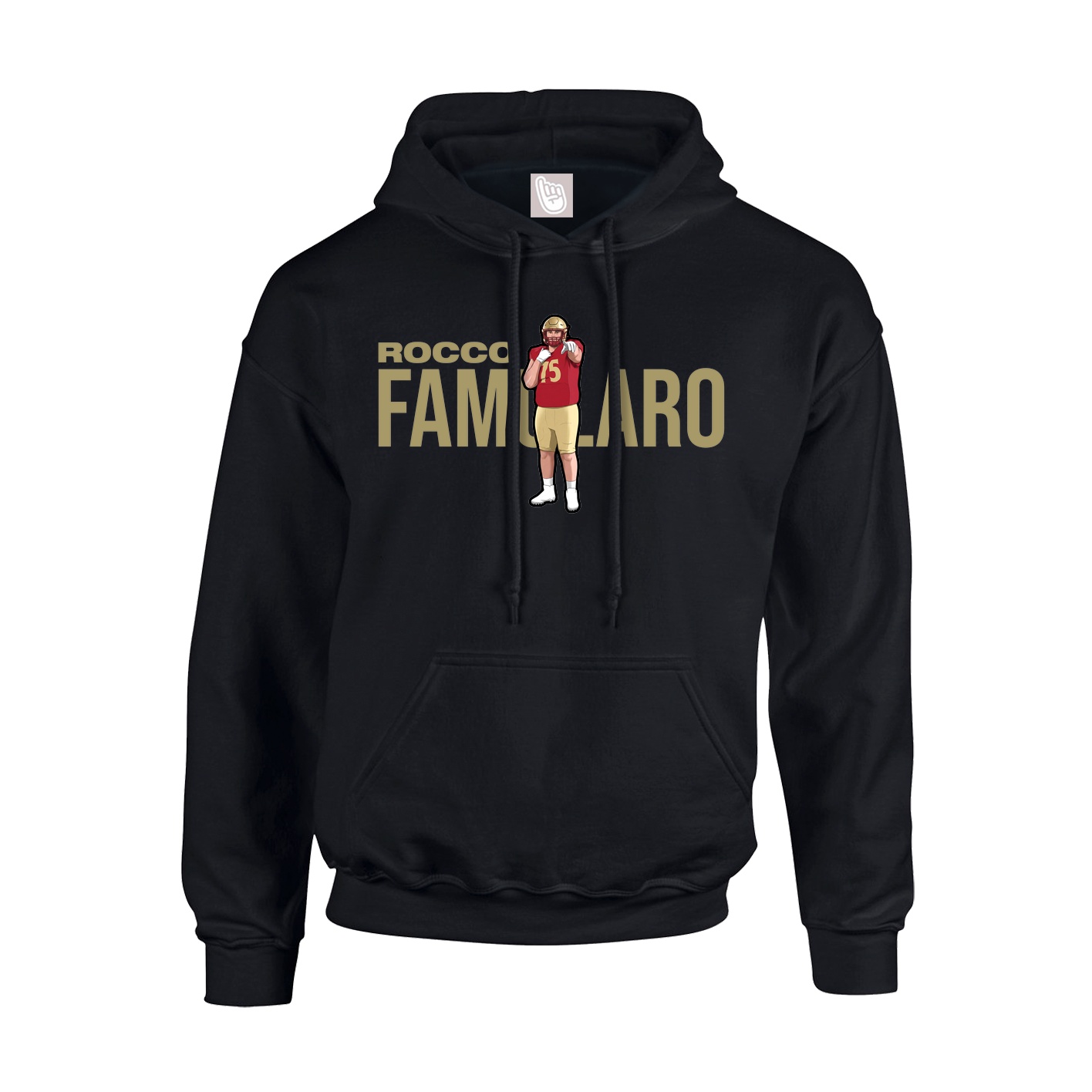 Youth Hoodie — Player Name in Black