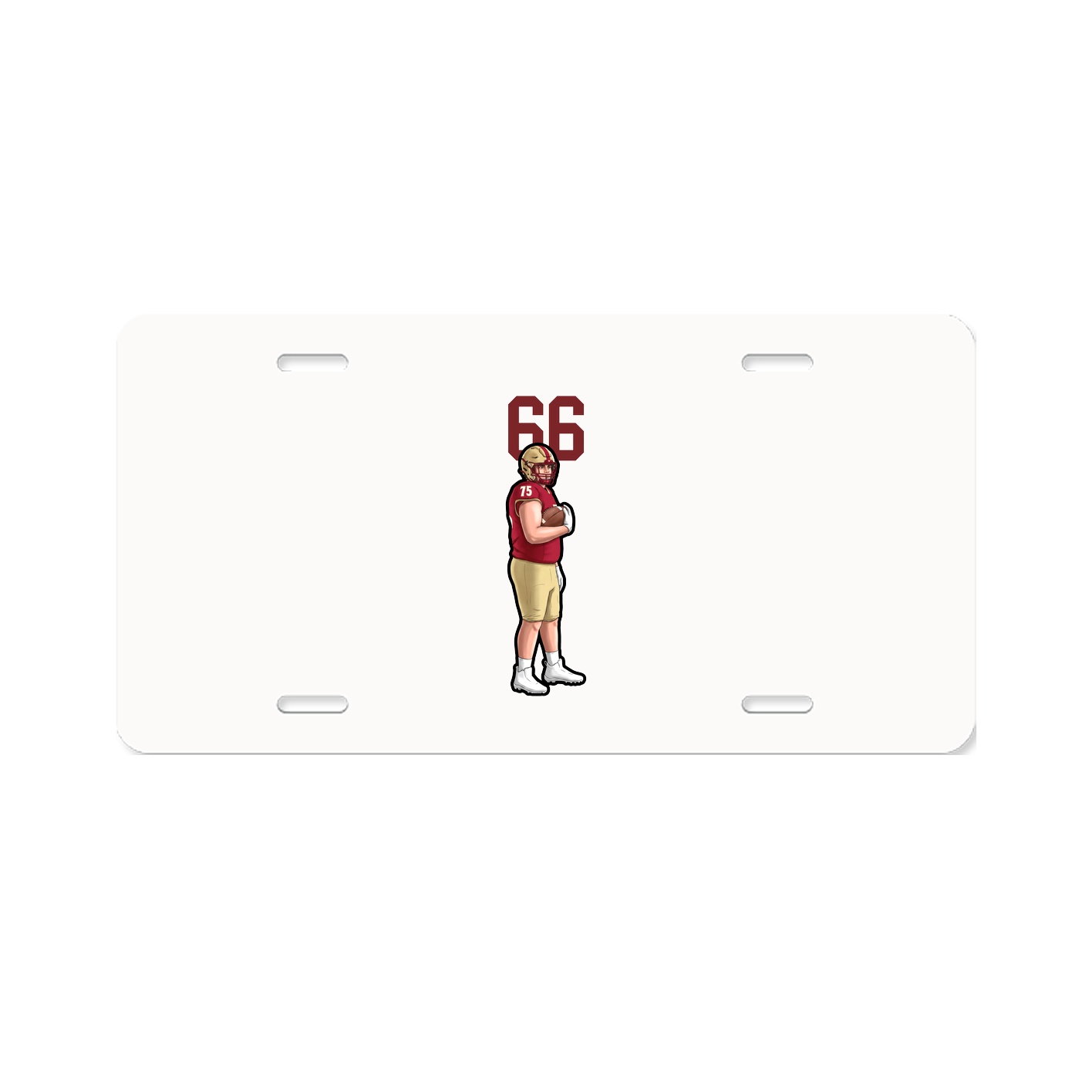 License Plate — Number Top in Classic