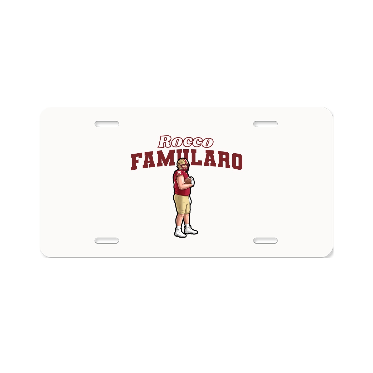 License Plate — Name Arch in Classic