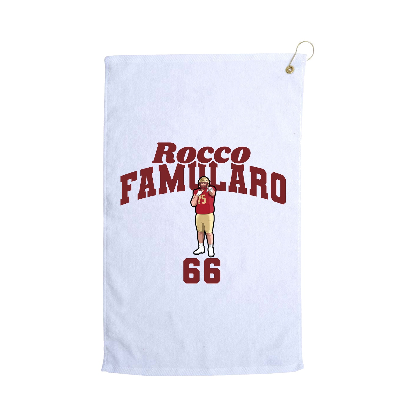 Golf Towel — Signature Arch in White