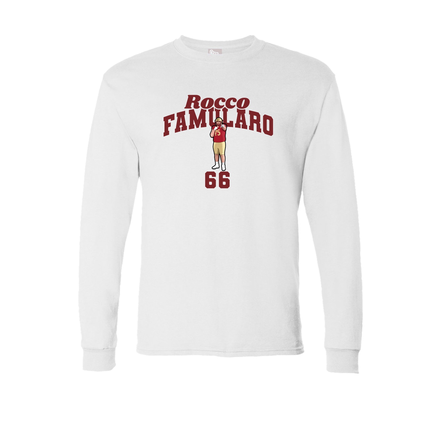 Long Sleeve Tee — Signature Arch in White