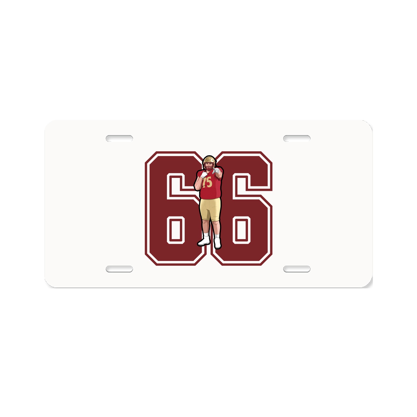 License Plate — Number in Classic