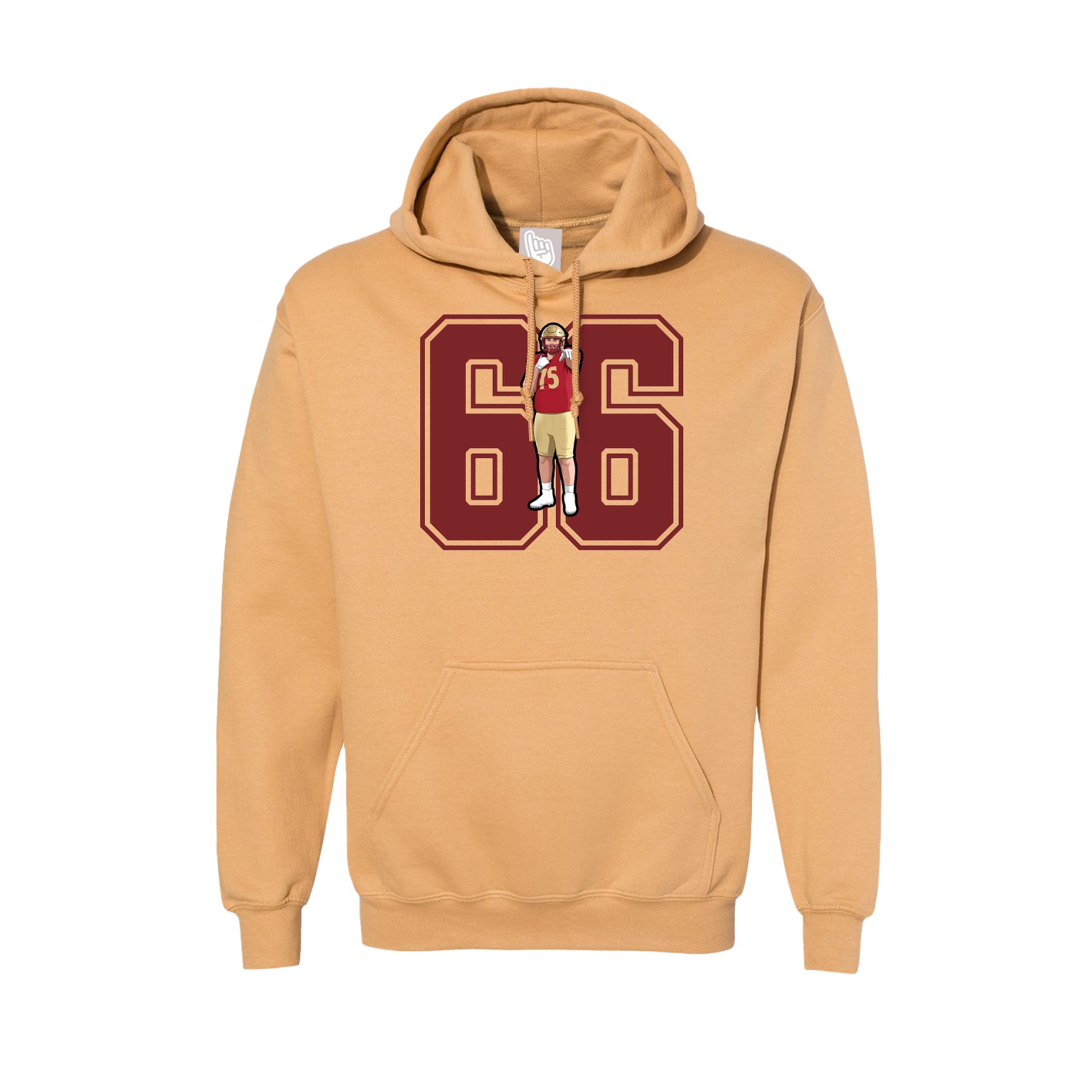 Hoodie — Number in Vegas Gold