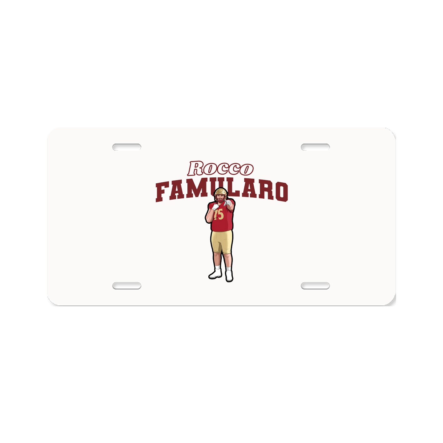 License Plate — Name Arch in Classic