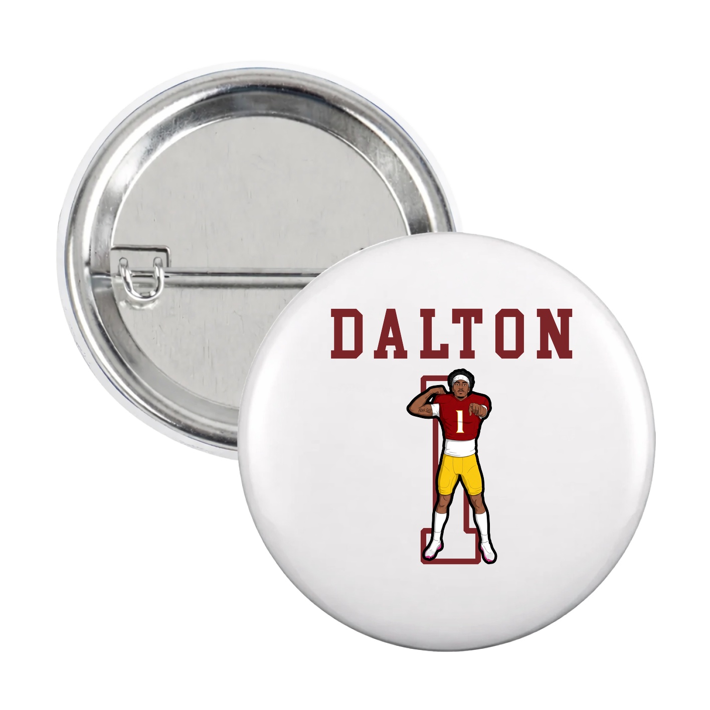 Game Day Button — Shirsey in White