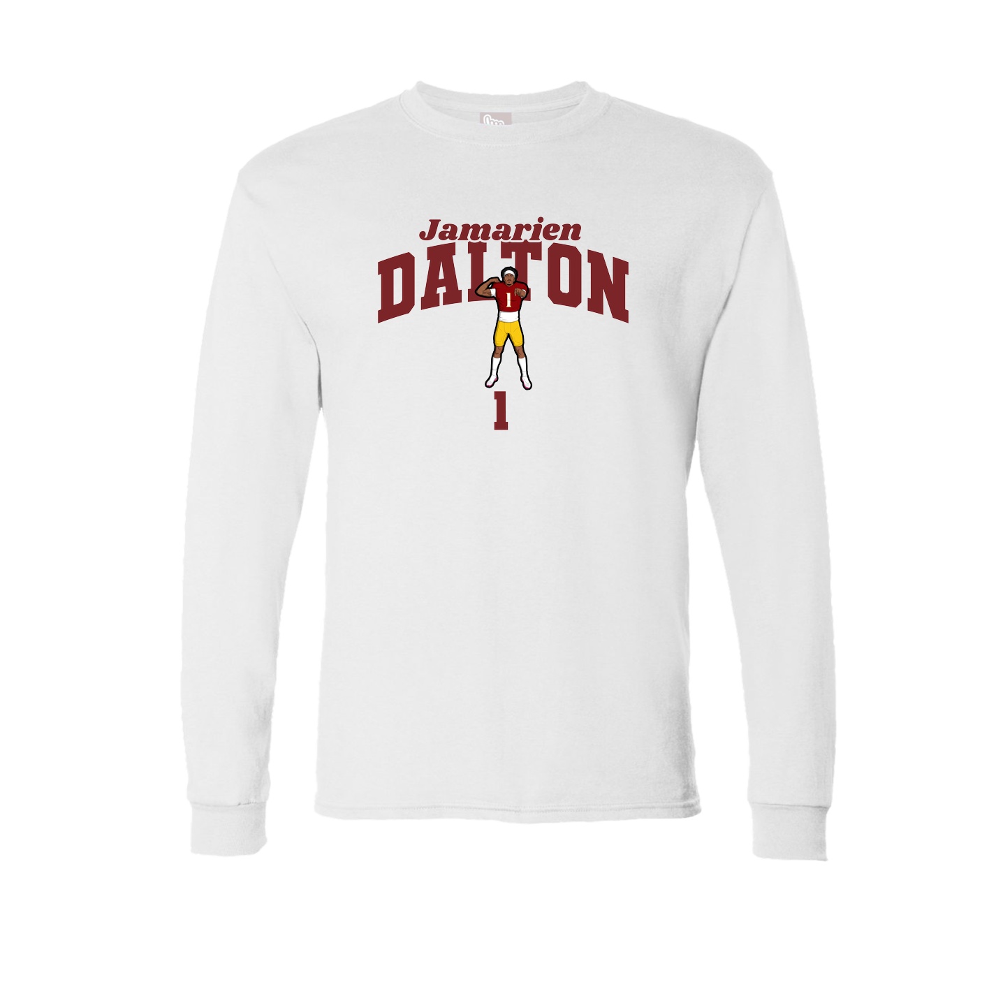 Long Sleeve Tee — Signature Arch in White