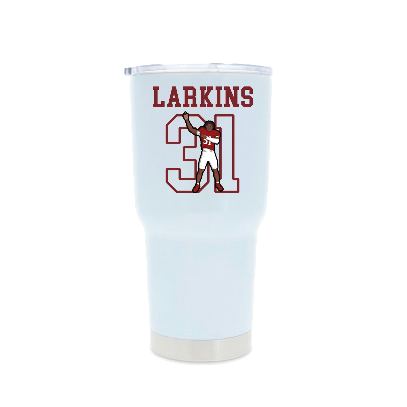 30oz Stainless Steel Tumbler — Shirsey in White