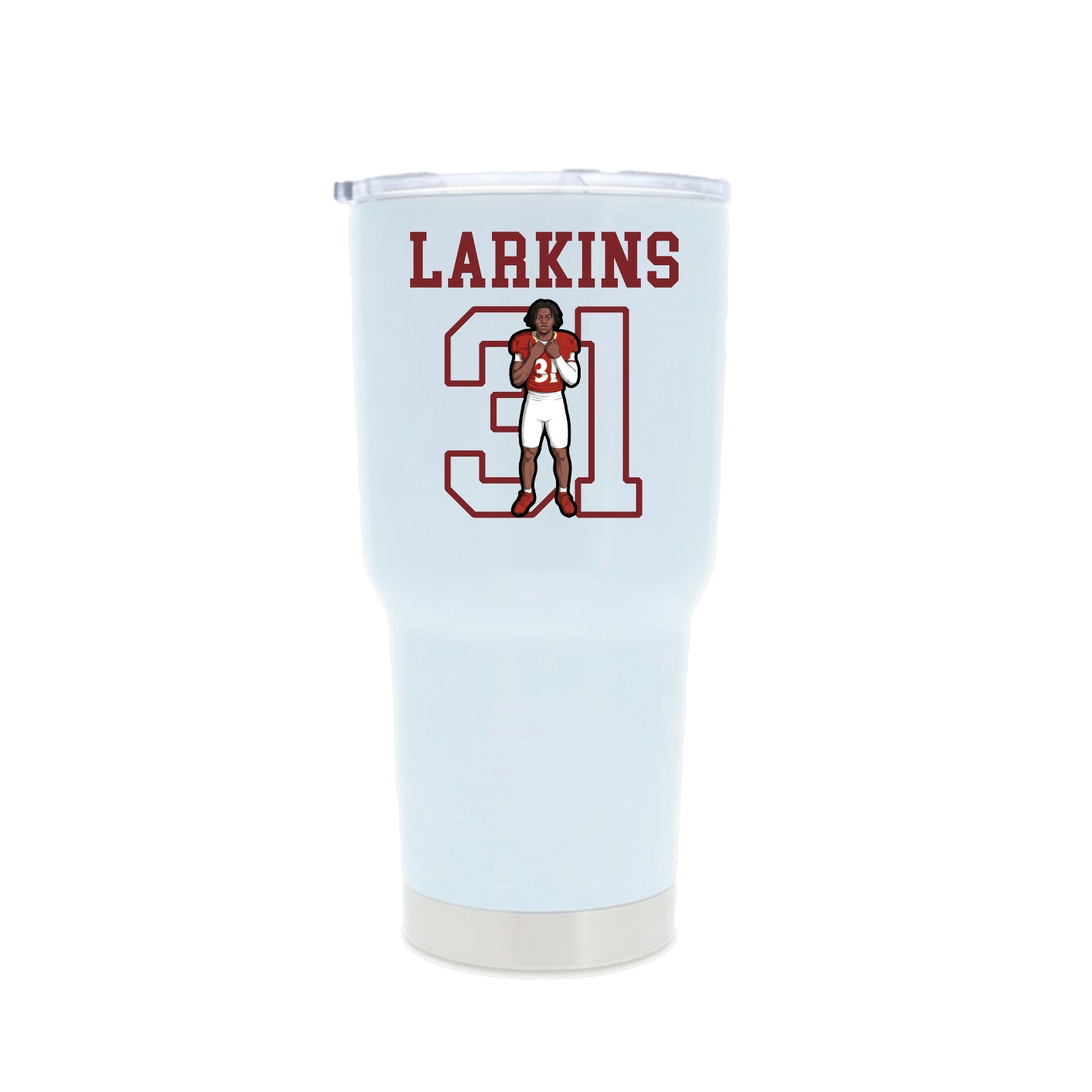 30oz Stainless Steel Tumbler — Shirsey in White