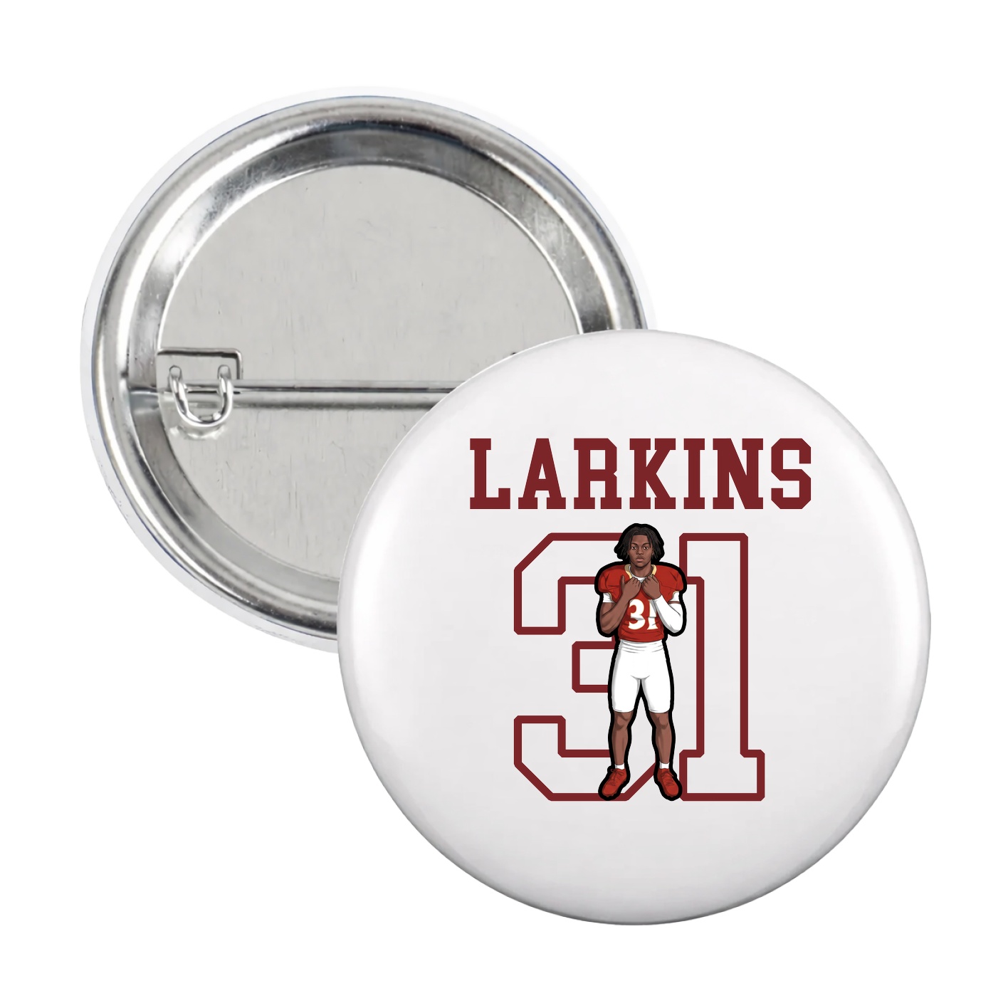 Game Day Button — Shirsey in White