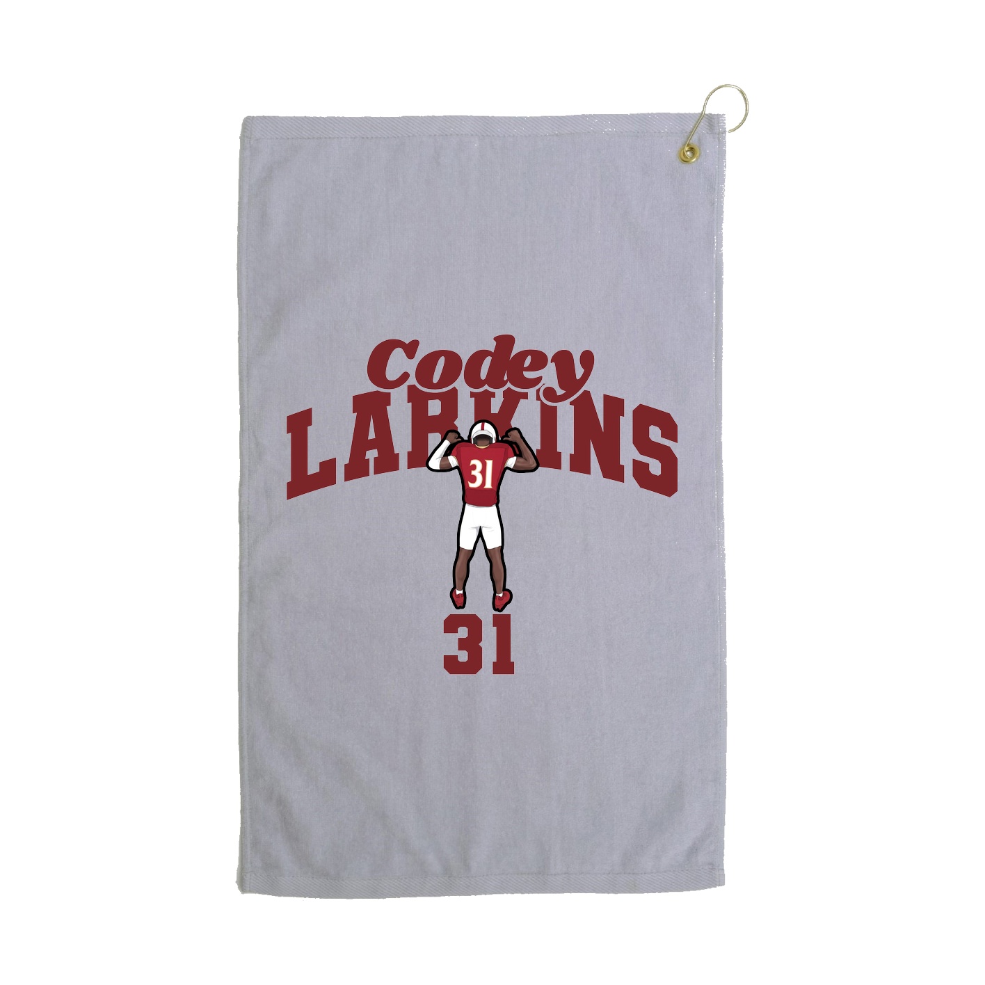 Golf Towel — Signature Arch in Grey
