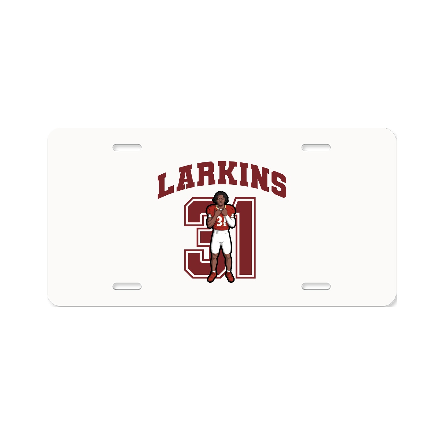 License Plate — Number in Classic