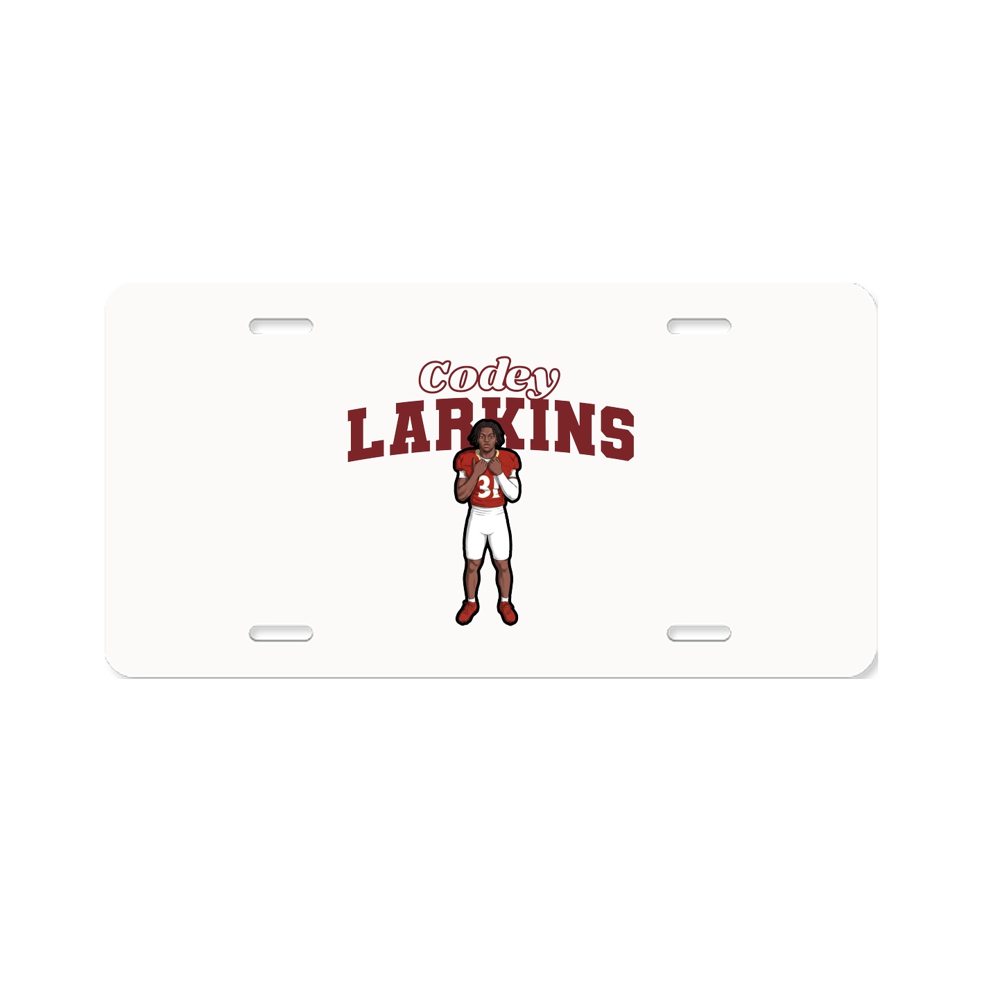 License Plate — Name Arch in Classic