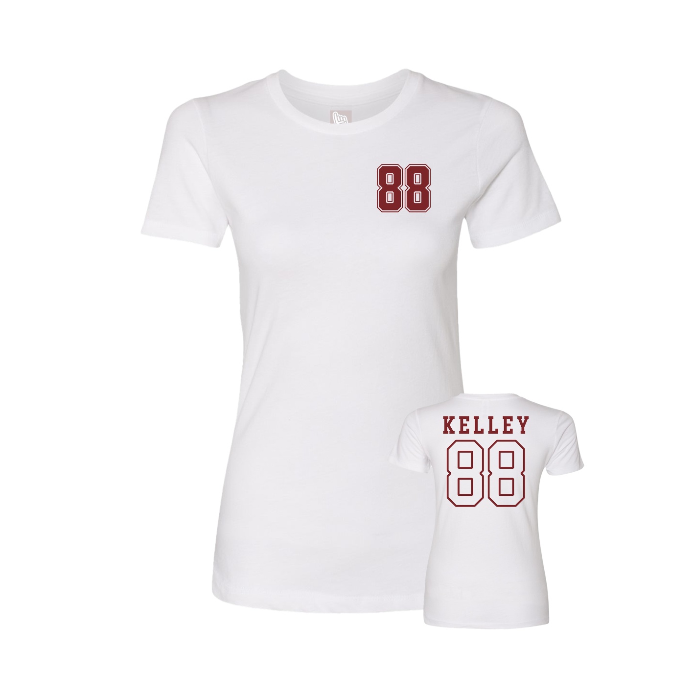 Womens Tee — Chest Back in White