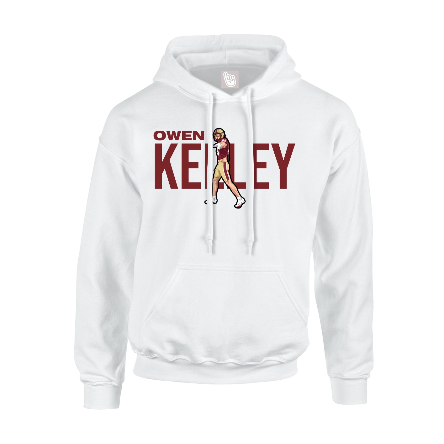Youth Hoodie — Player Name in White