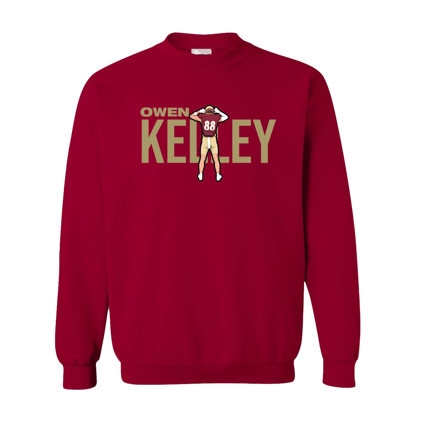 Fleece Crew — Player Name in Cardinal