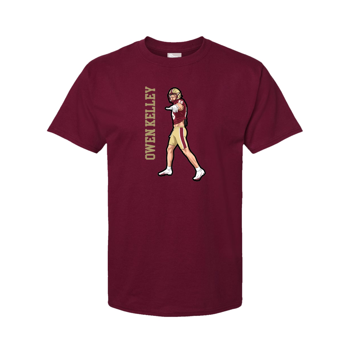 Tee — Name Vertical in Cardinal