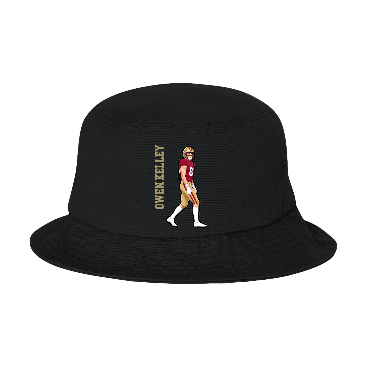 Bucket Cap — Name Vertical in Black