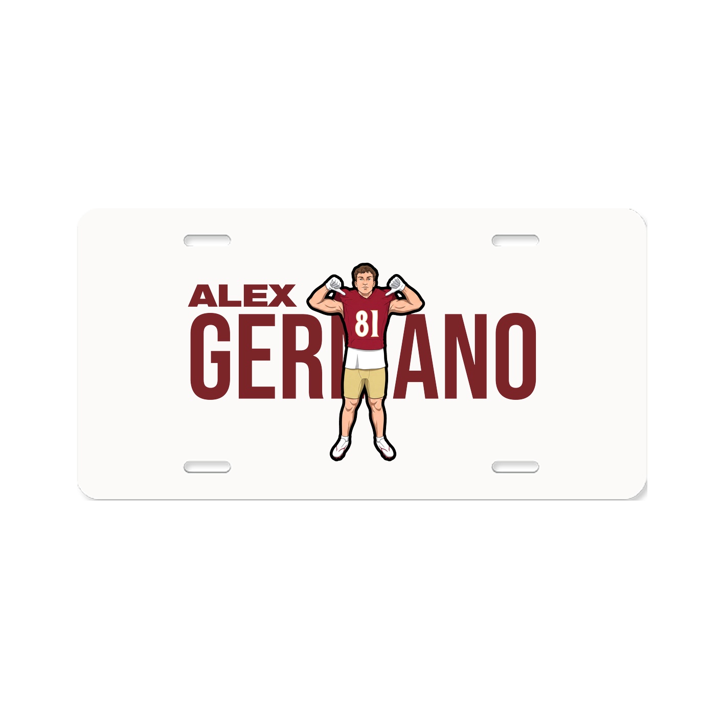 License Plate — Player Name in Classic
