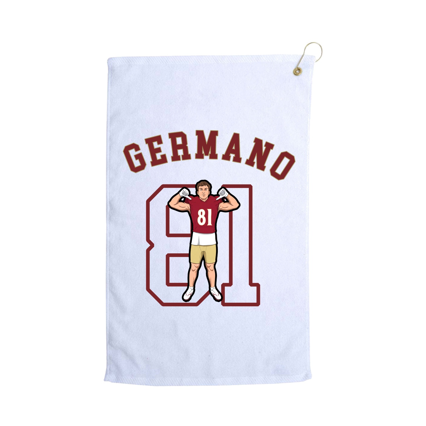 Golf Towel — Shirsey Arch in White